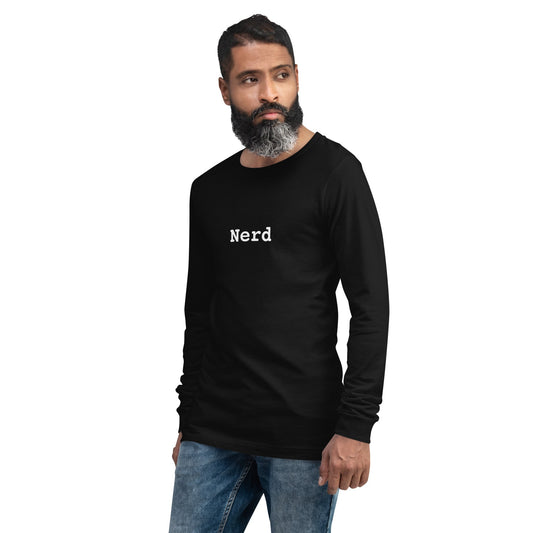 Image of the Nerd Long Sleeve T-Shirt (unisex).