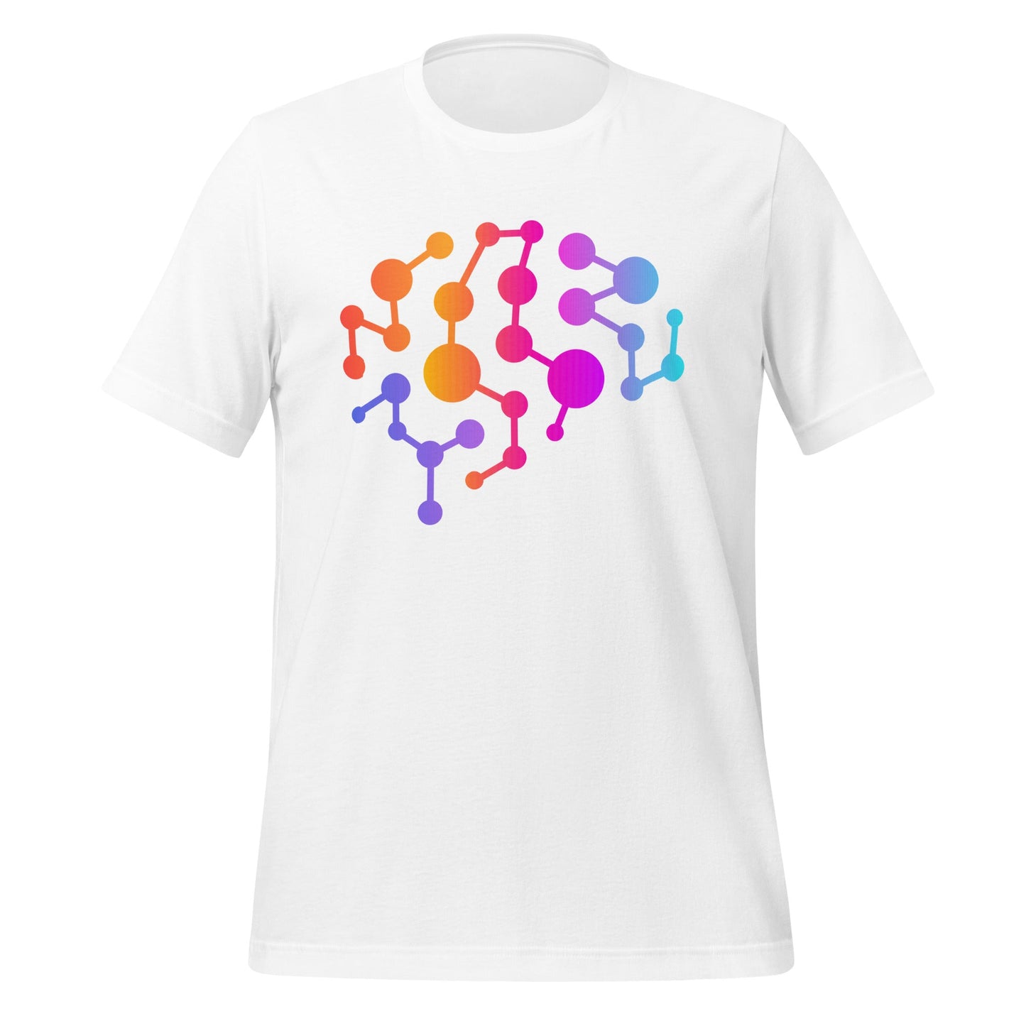 Product mockup photo of the Neural Brain T Shirt (unisex) White / M.