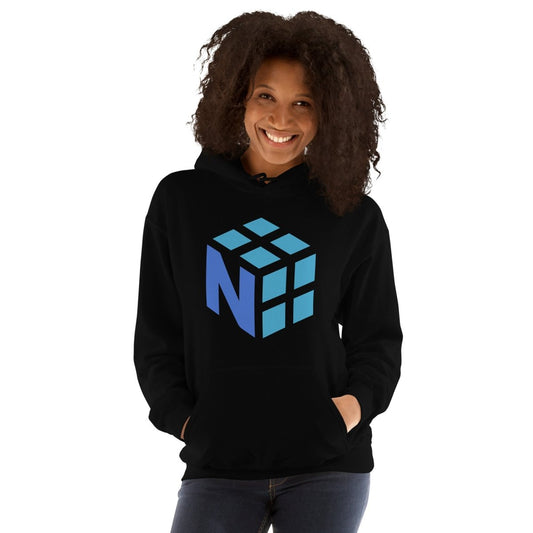 Product mockup photo of the NumPy Hoodie (unisex).