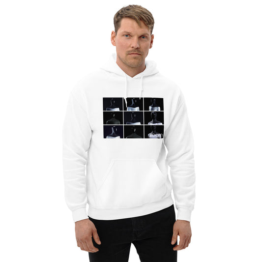 Product mockup photo of the Optimus Zoom Call Hoodie (unisex).