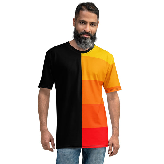Product mockup photo of the Orange Gradient AI T Shirt (men).