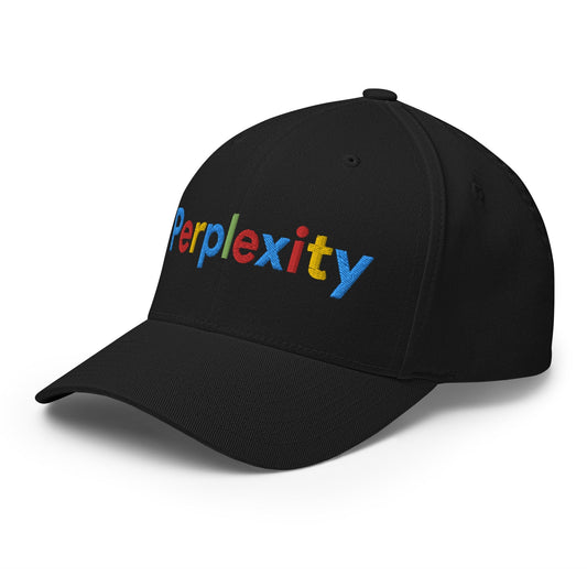 Image of the Perplexity Search Logo Embroidered Closed-Back Baseball Cap.