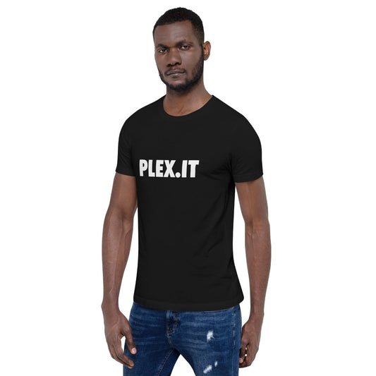 Product mockup photo of the PLEX.IT T Shirt (unisex).