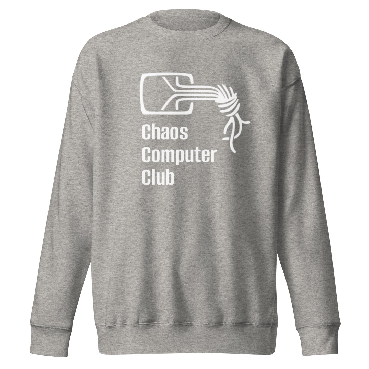 Image of the Premium Chaos Computer Club Sweatshirt (unisex) Carbon Grey / M.