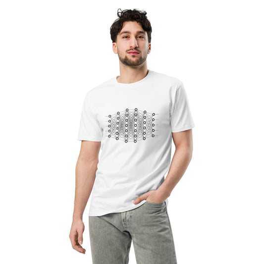 Mockup image of the Premium Deep Learning T Shirt (unisex).