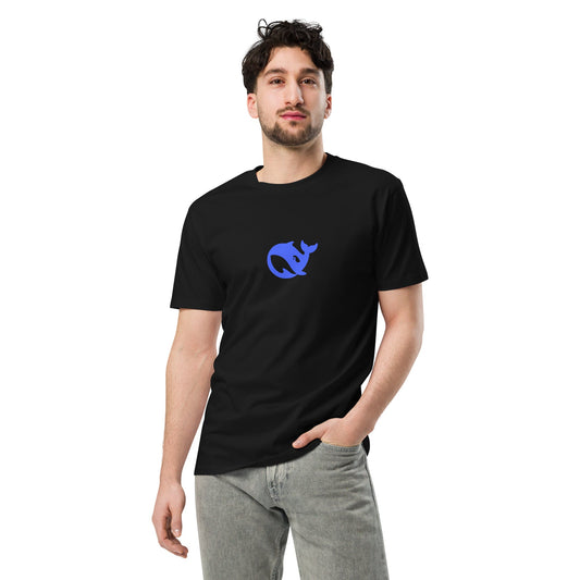 Mockup image of the Premium DeepSeek T-Shirt 2 (unisex).