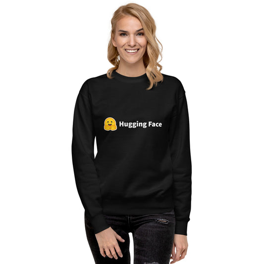 Image of the Premium Hugging Face Logo Sweatshirt (unisex).
