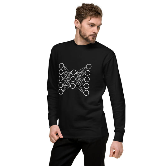 Image of the Premium Neural Network Sweatshirt 9 (unisex).