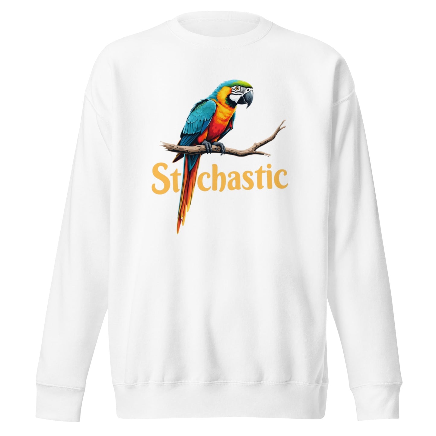 Image of the Premium Stochastic Parrot Sweatshirt (unisex) White / M.