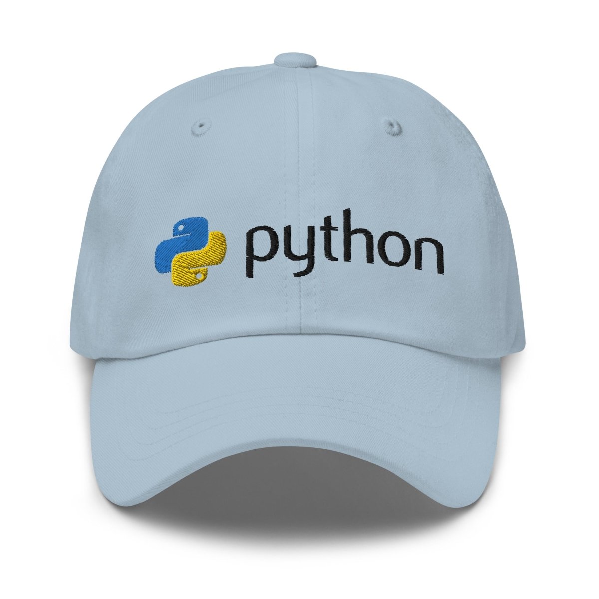 Image of the Python Black Logo Cap Light Blue.