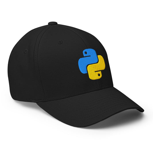 Product mockup photo of the Python Closed Back Baseball Cap.