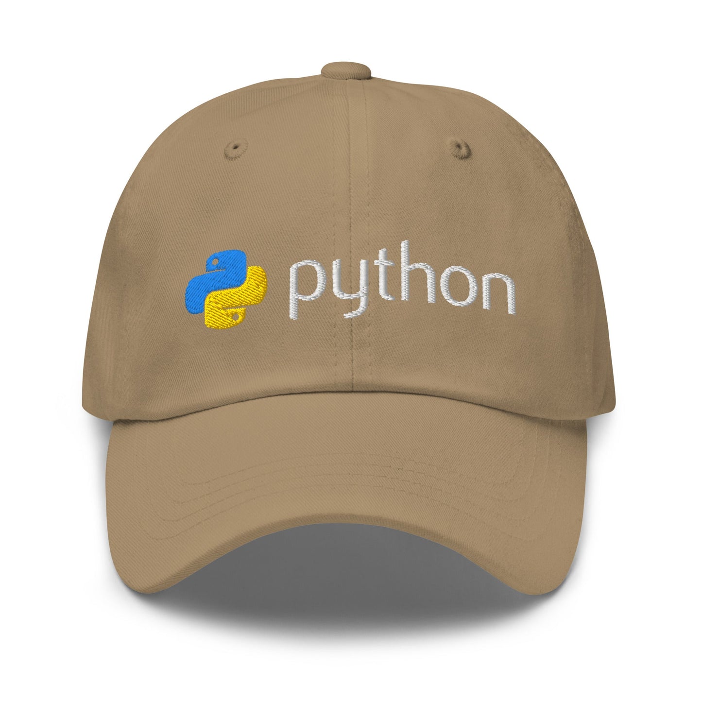 Image of the Python Logo Cap Khaki.