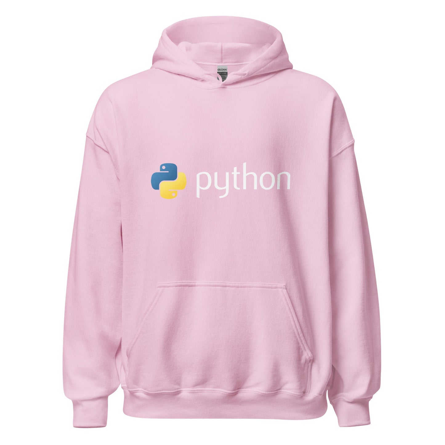 Image of the Python Logo Hoodie (unisex) Light Pink / M.