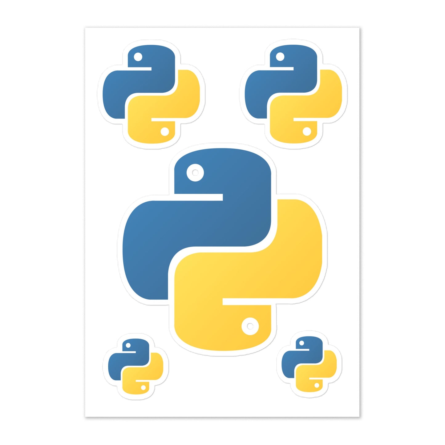 Image of the Python Sticker Sheet.