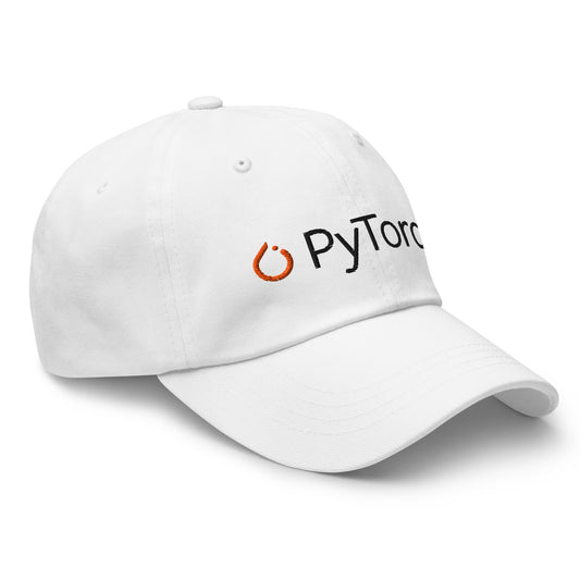 Image of the PyTorch Black Logo Cap.