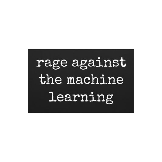 Image of the rage against the machine learning Car Magnet 7.5″×4.5″.