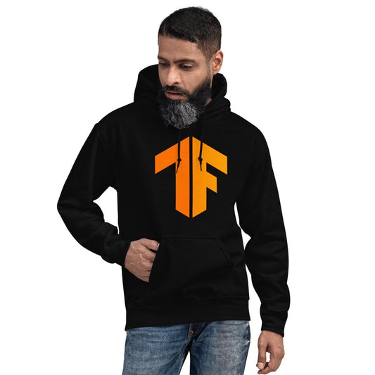 Product mockup photo of the TensorFlow 2 Hoodie (unisex).