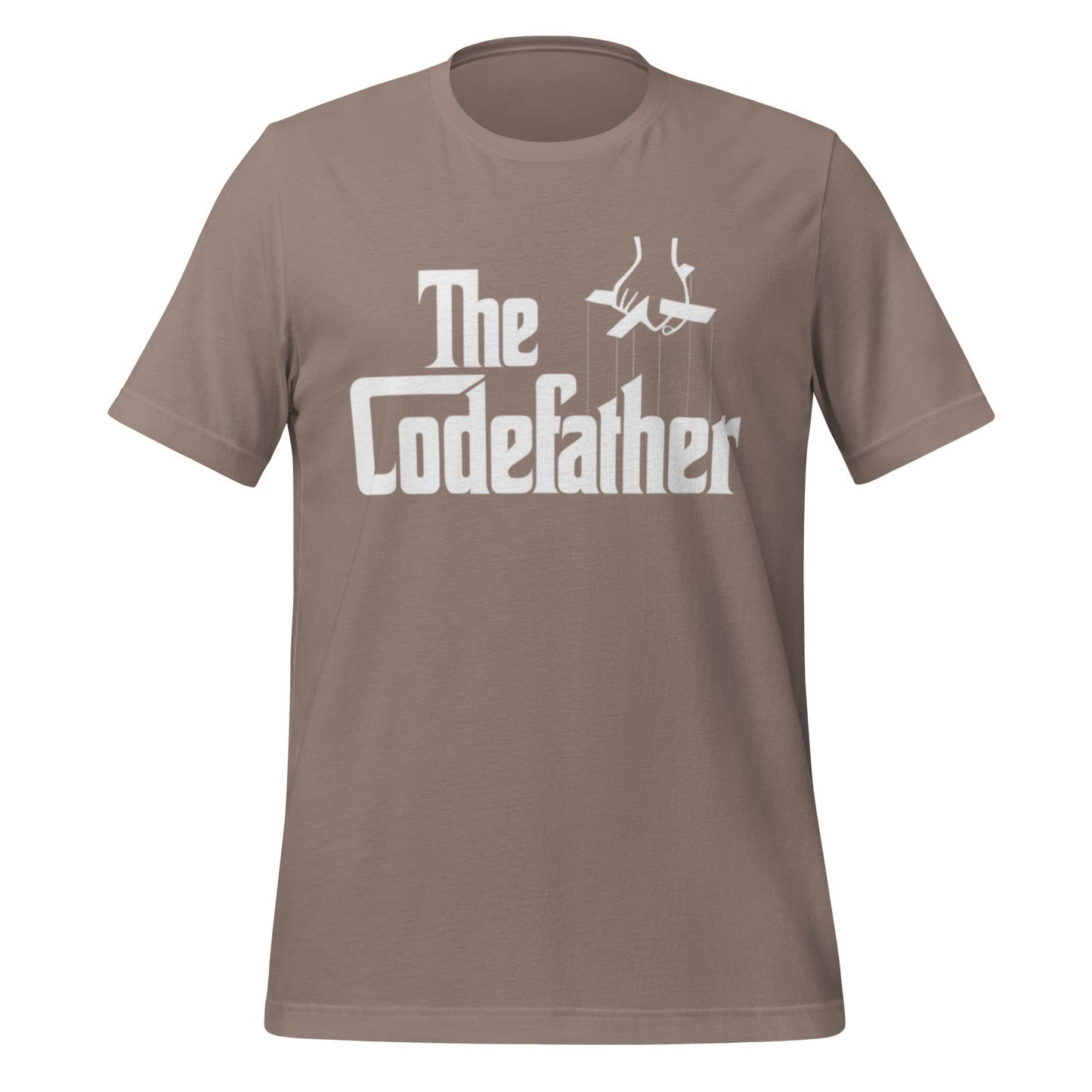 Mockup image of the The Codefather T-Shirt (unisex) Pebble / M.