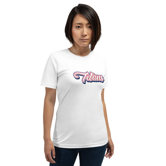 Product mockup photo of the Titans Architecture Team T Shirt (unisex).