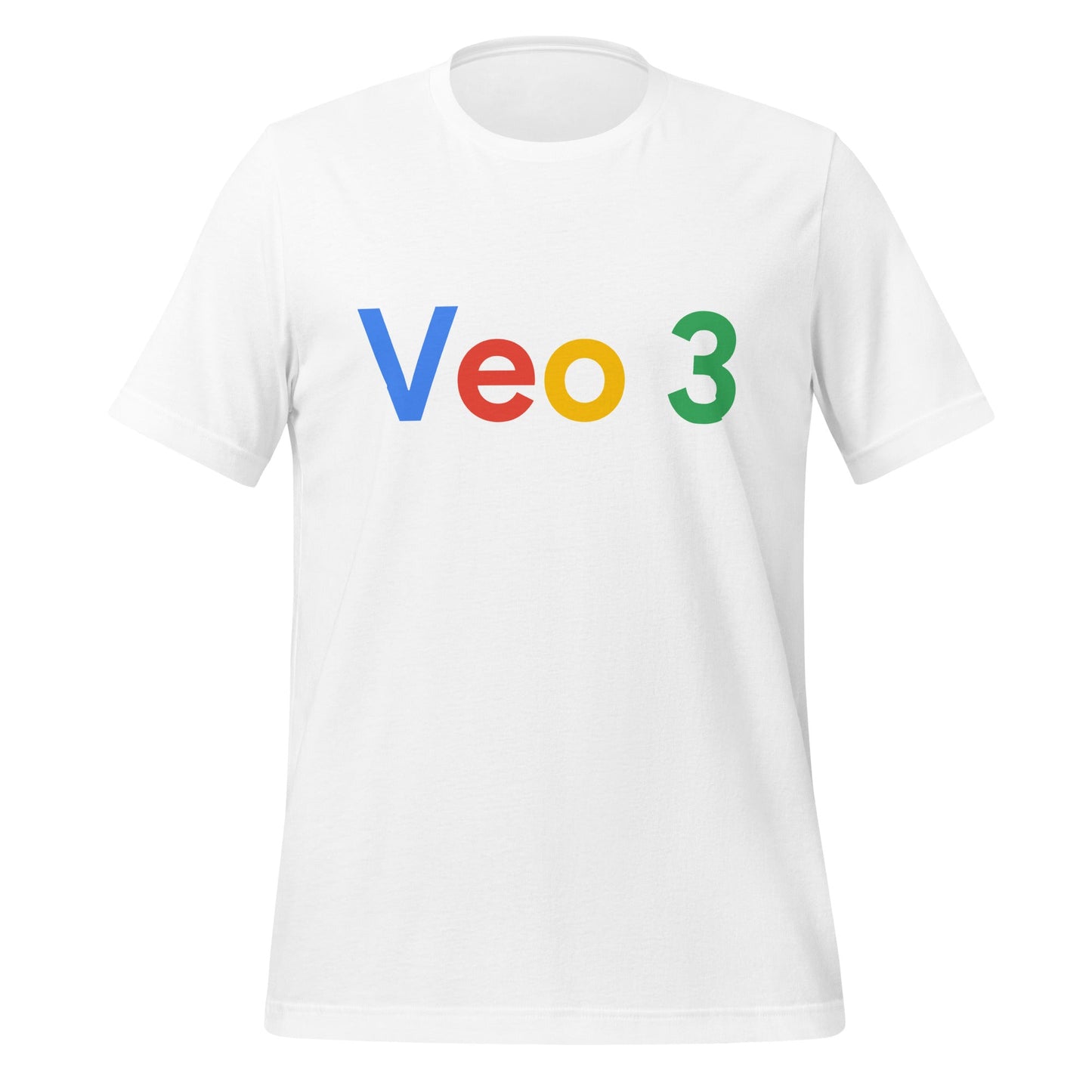 Product mockup photo of the Veo 3 Search Logo T Shirt (unisex) White / M.