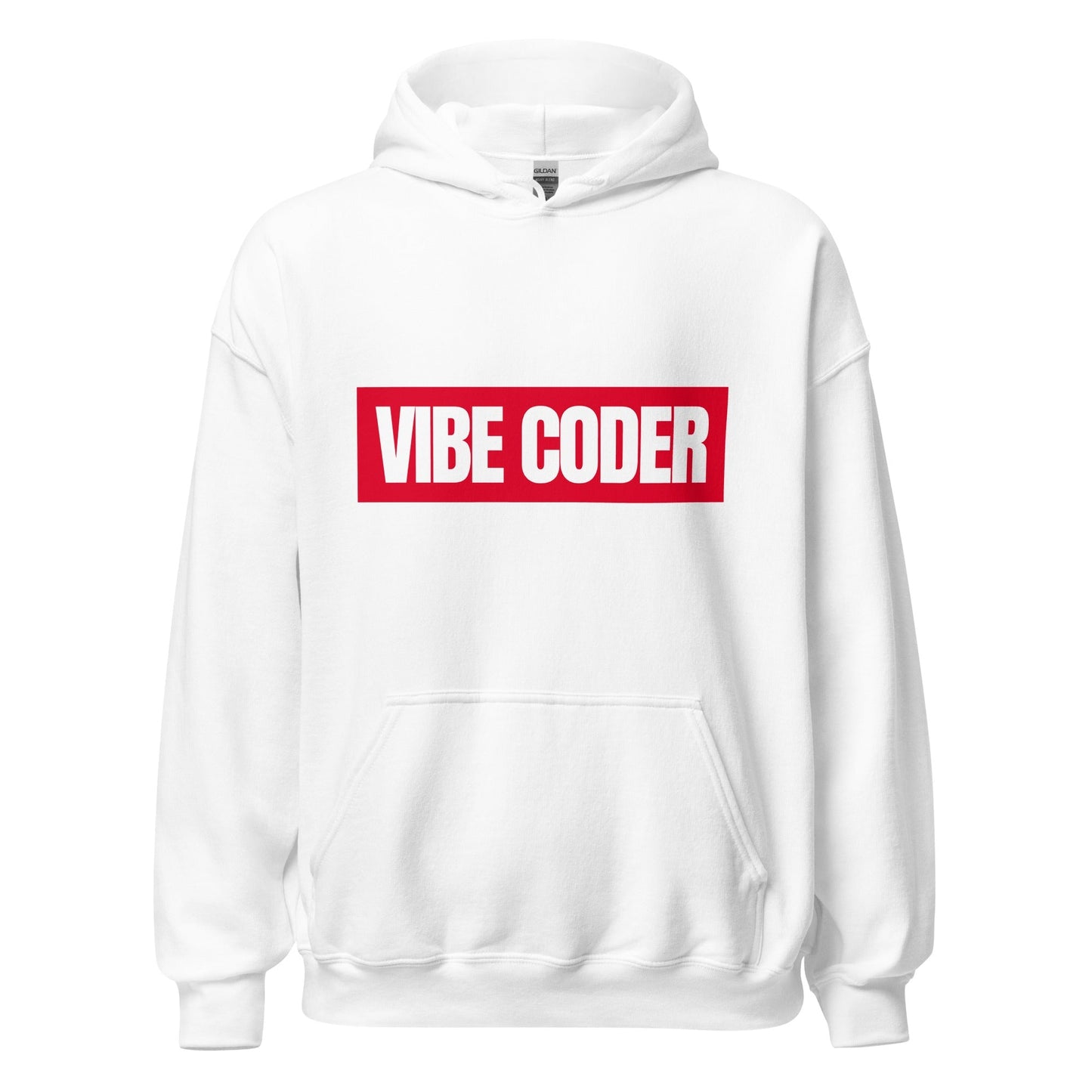 Image of the VIBE CODER Sign Hoodie (unisex) White / M.