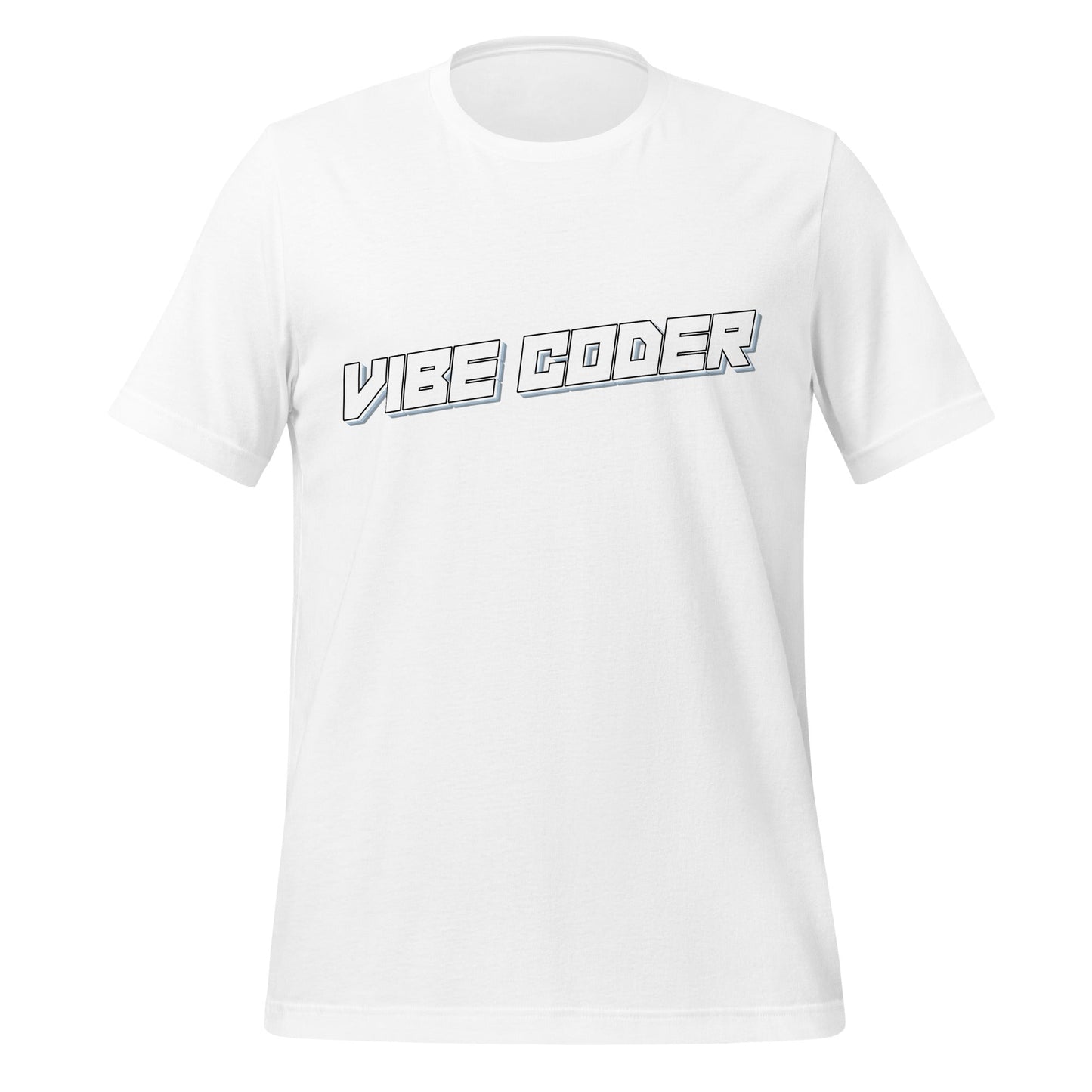 Image of the VIBE CODER T-Shirt (unisex) White / XS.