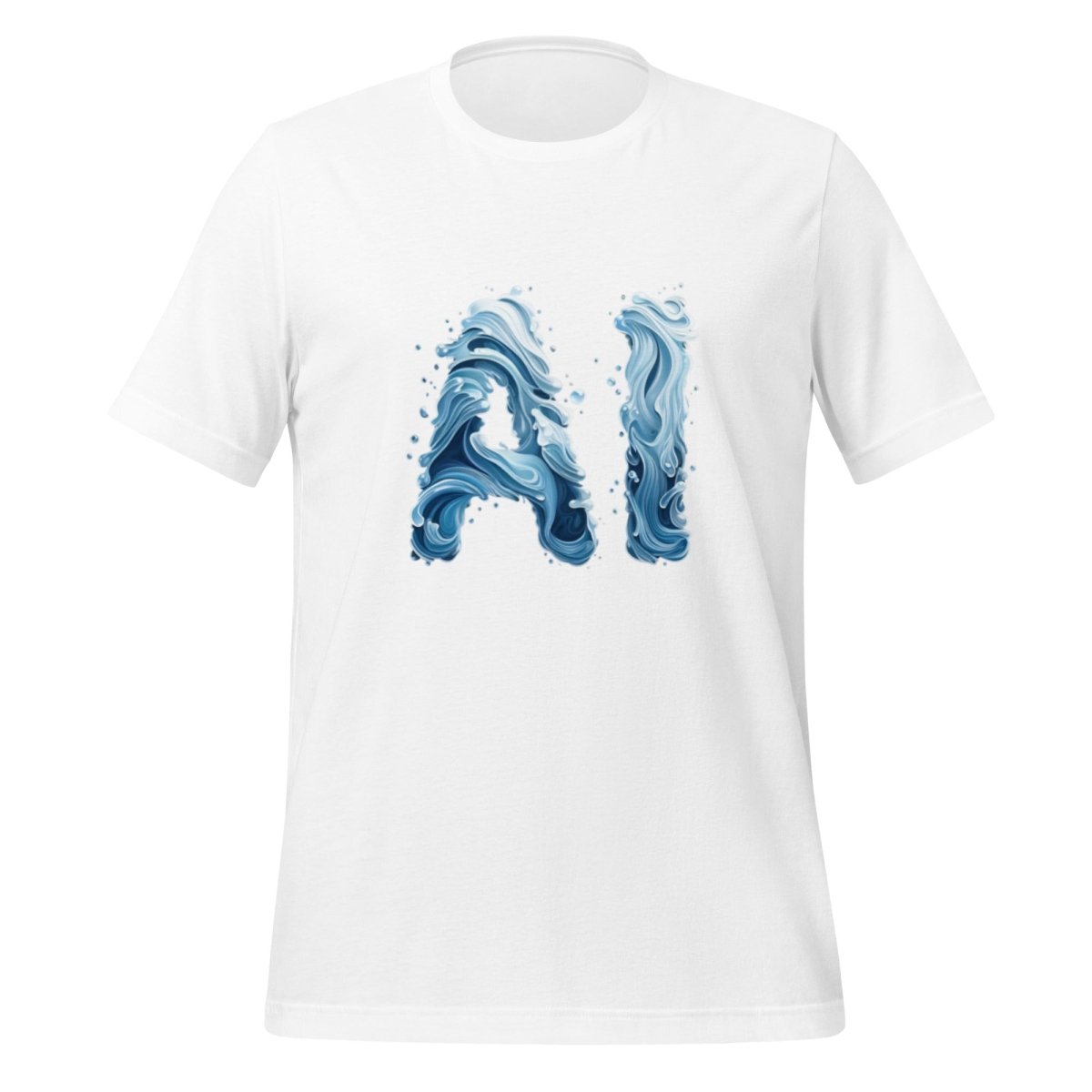 Product mockup photo of the Water AI T Shirt (unisex) White / M.