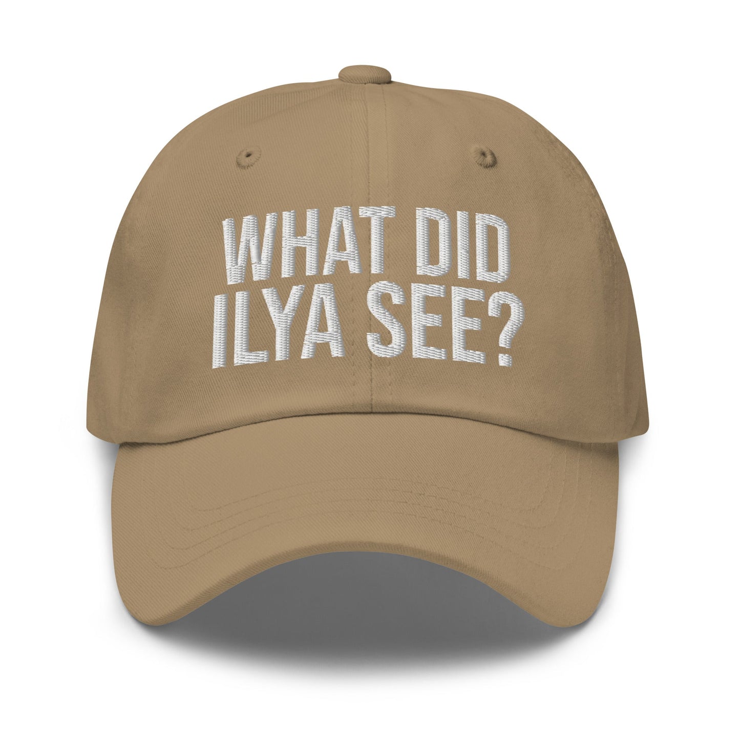 Image of the WHAT DID ILYA SEE? Cap 4 Khaki.