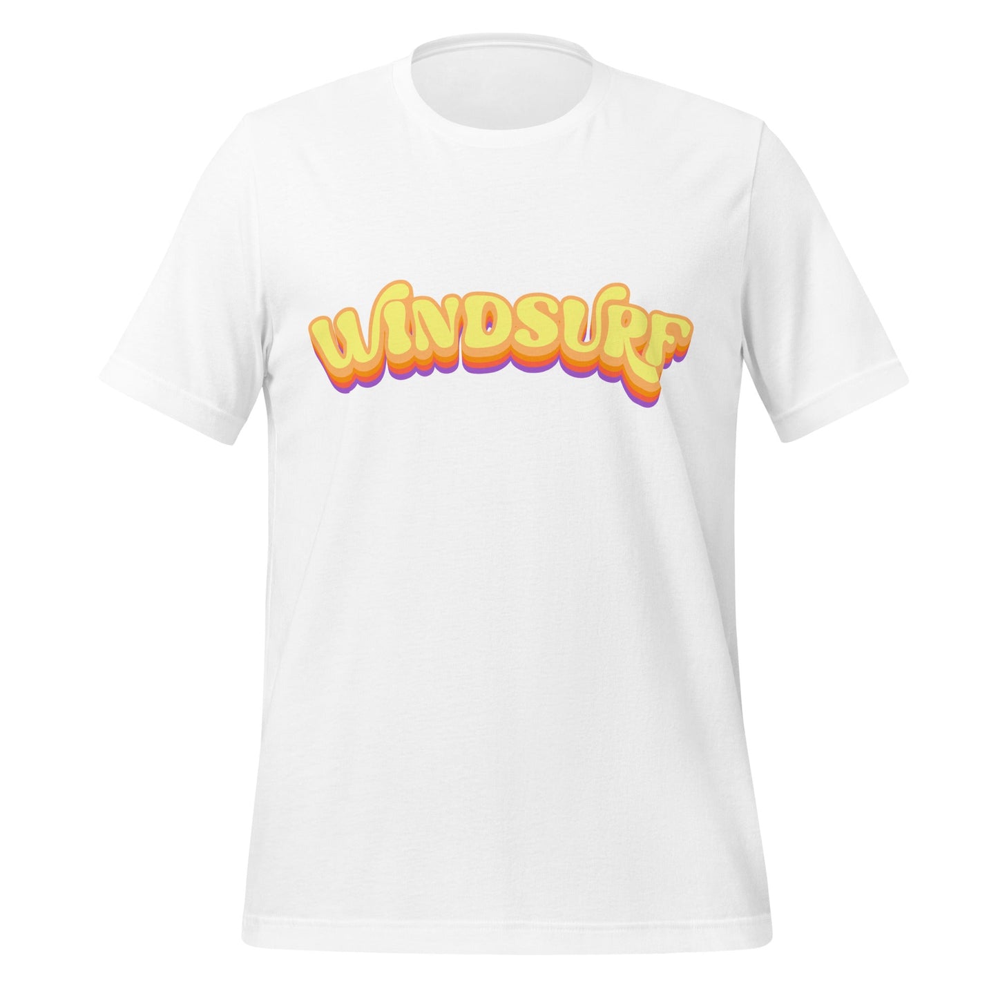 Product mockup photo of the Windsurf Vibe T Shirt (unisex) White / M.
