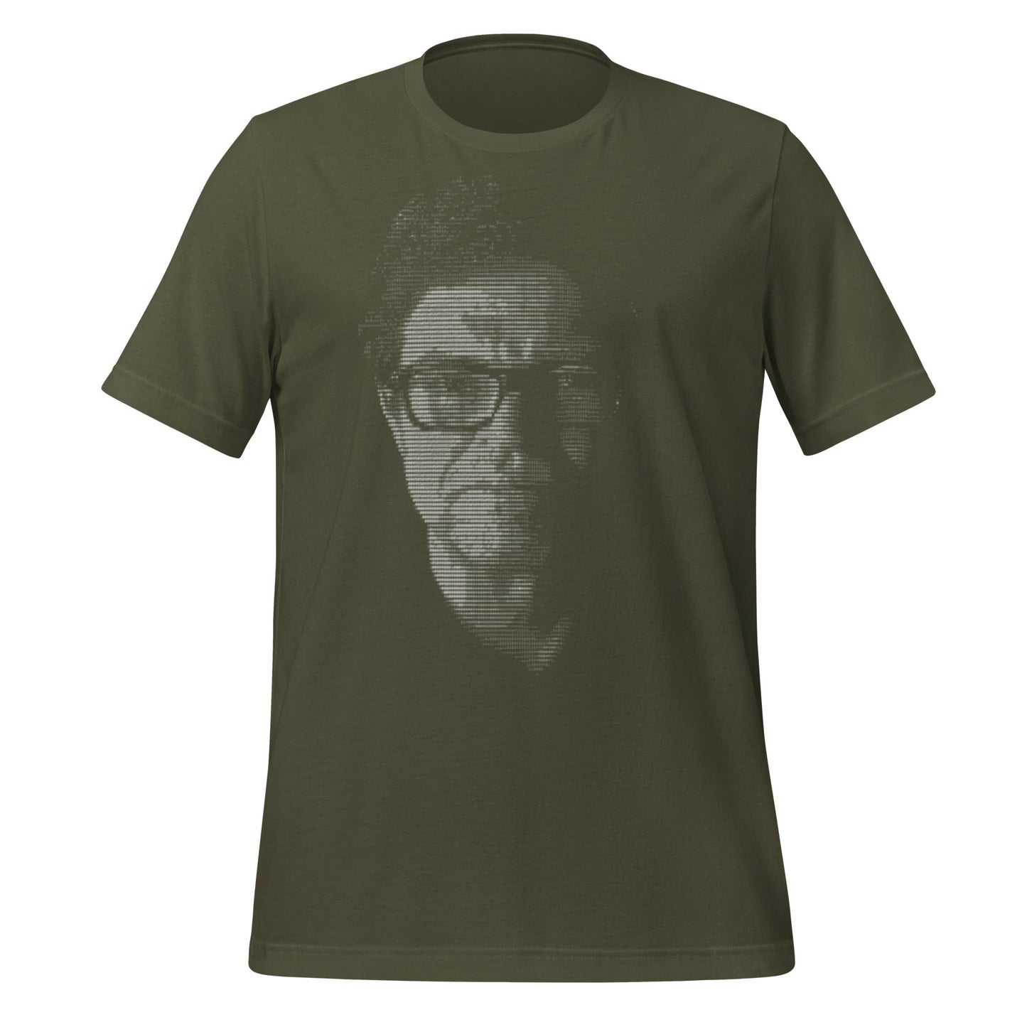 Image of the Yann LeCun ASCII ART T-Shirt (unisex) Military Green / M.