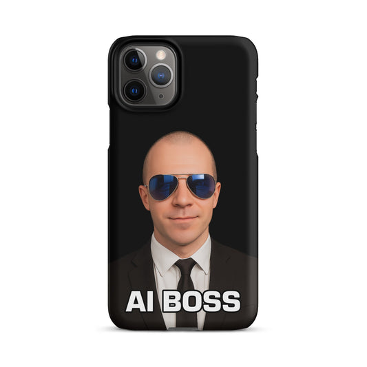 Image of the AI BOSS Yannic Kilcher Snap Case for iPhone iPhone 11 Pro.