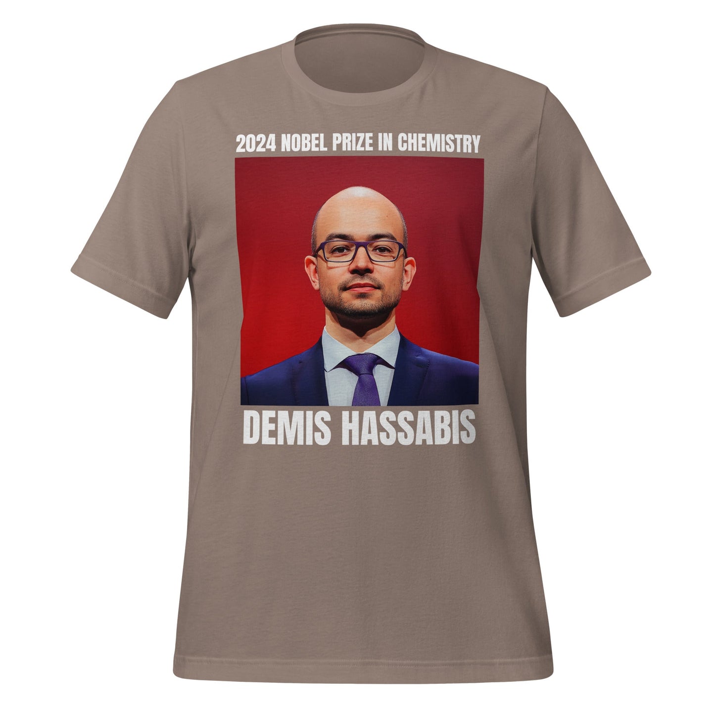 Image of the 2024 Nobel Prize in Chemistry Demis Hassabis T-Shirt (unisex) Pebble / M.