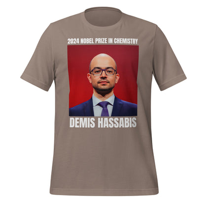 Image of the 2024 Nobel Prize in Chemistry Demis Hassabis T-Shirt (unisex) Pebble / M.