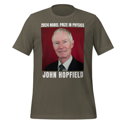 Image of the 2024 Nobel Prize in Physics John Hopfield T-Shirt (unisex) Army / S.