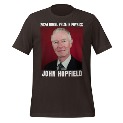 Image of the 2024 Nobel Prize in Physics John Hopfield T-Shirt (unisex) Brown / M.
