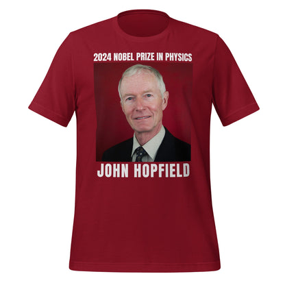 Image of the 2024 Nobel Prize in Physics John Hopfield T-Shirt (unisex) Cardinal / XS.