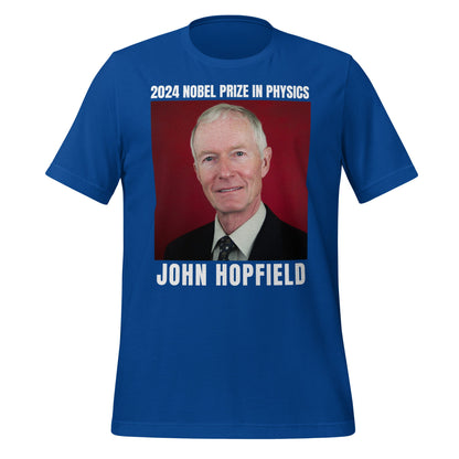 Image of the 2024 Nobel Prize in Physics John Hopfield T-Shirt (unisex) True Royal / S.