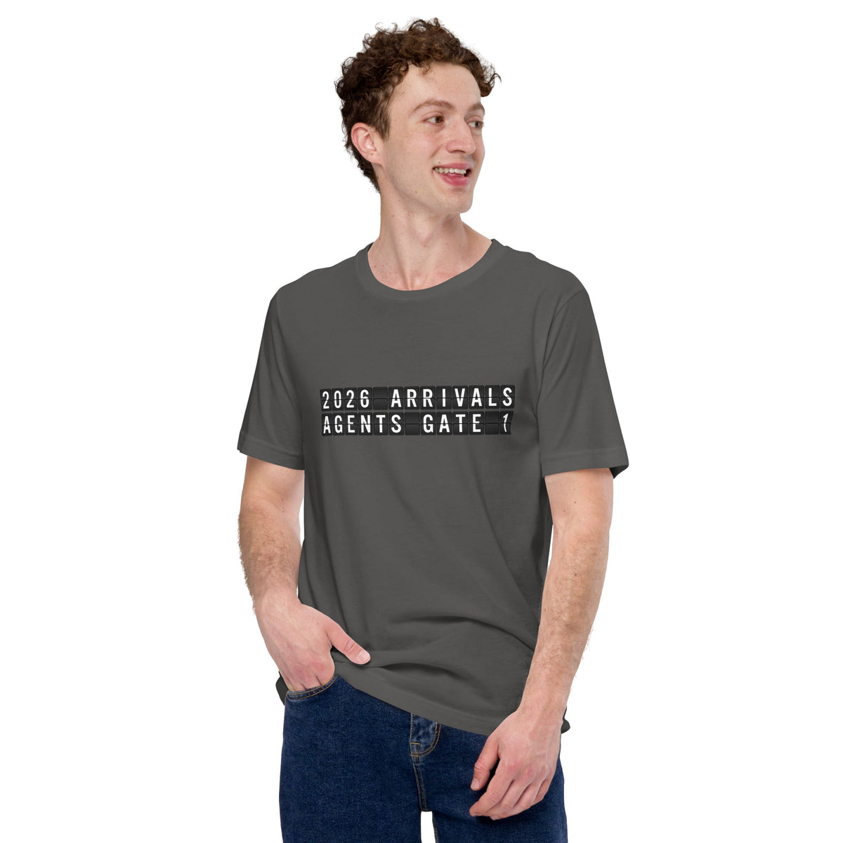 Image of the 2026 AGENTS Arrival T-Shirt (unisex).