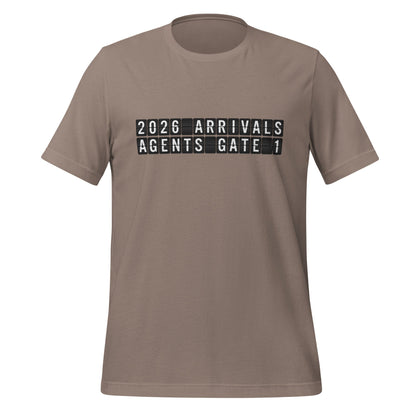 Image of the 2026 AGENTS Arrival T-Shirt (unisex) Pebble / XS.