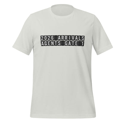 Image of the 2026 AGENTS Arrival T-Shirt (unisex) Silver / S.
