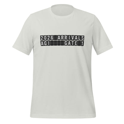 Image of the 2026 AGI Arrival T-Shirt (unisex) Silver / S.