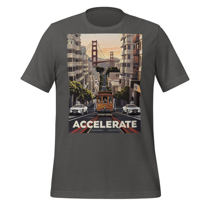 Image of the Accelerate San Francisco T-Shirt (unisex) Asphalt / M.