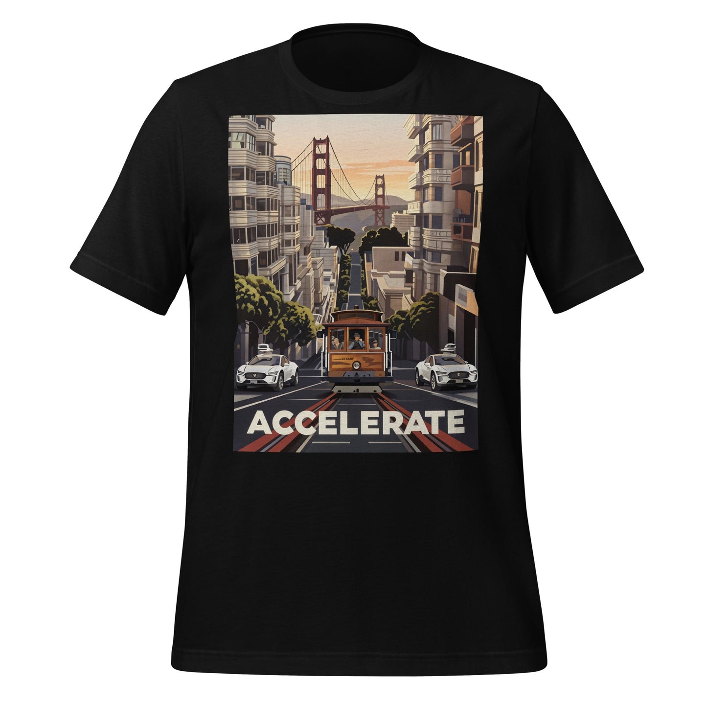 Image of the Accelerate San Francisco T-Shirt (unisex) Black / M.