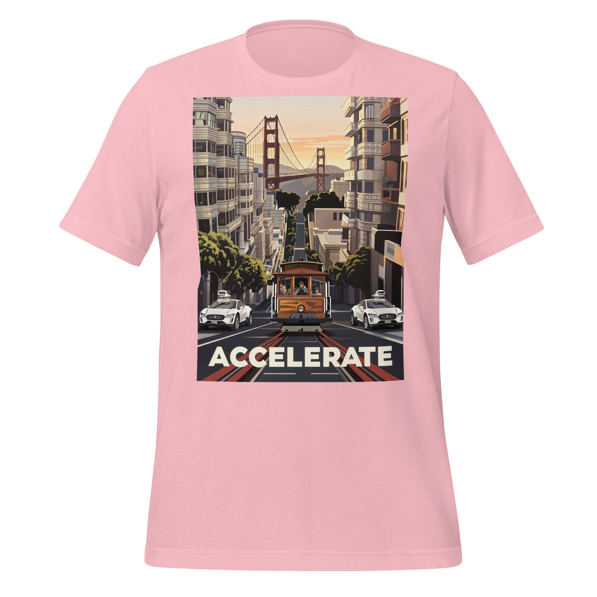 Image of the Accelerate San Francisco T-Shirt (unisex) Pink / M.