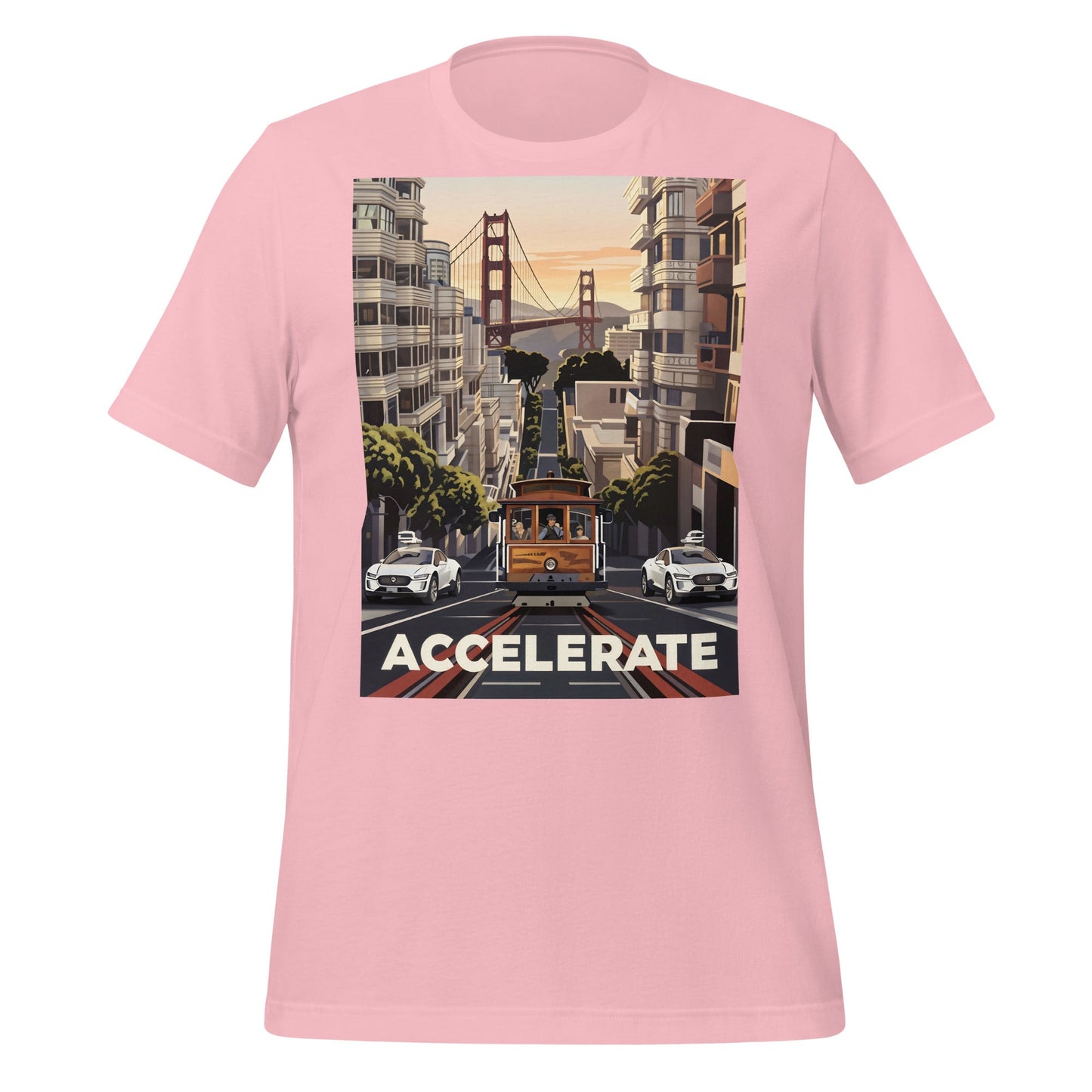 Image of the Accelerate San Francisco T-Shirt (unisex) Pink / M.