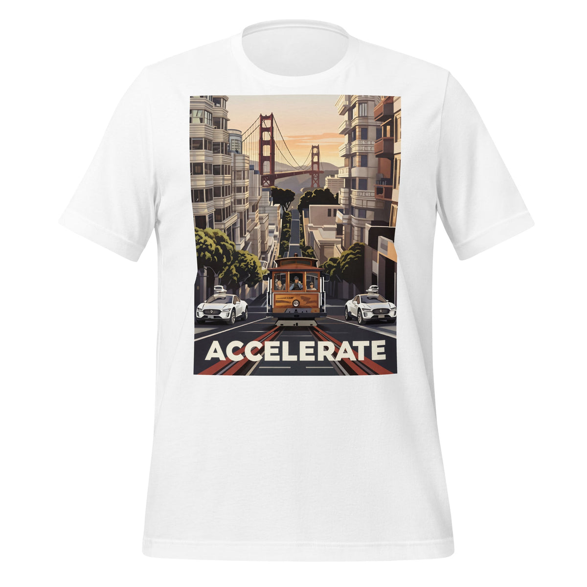 Image of the Accelerate San Francisco T-Shirt (unisex) White / M.