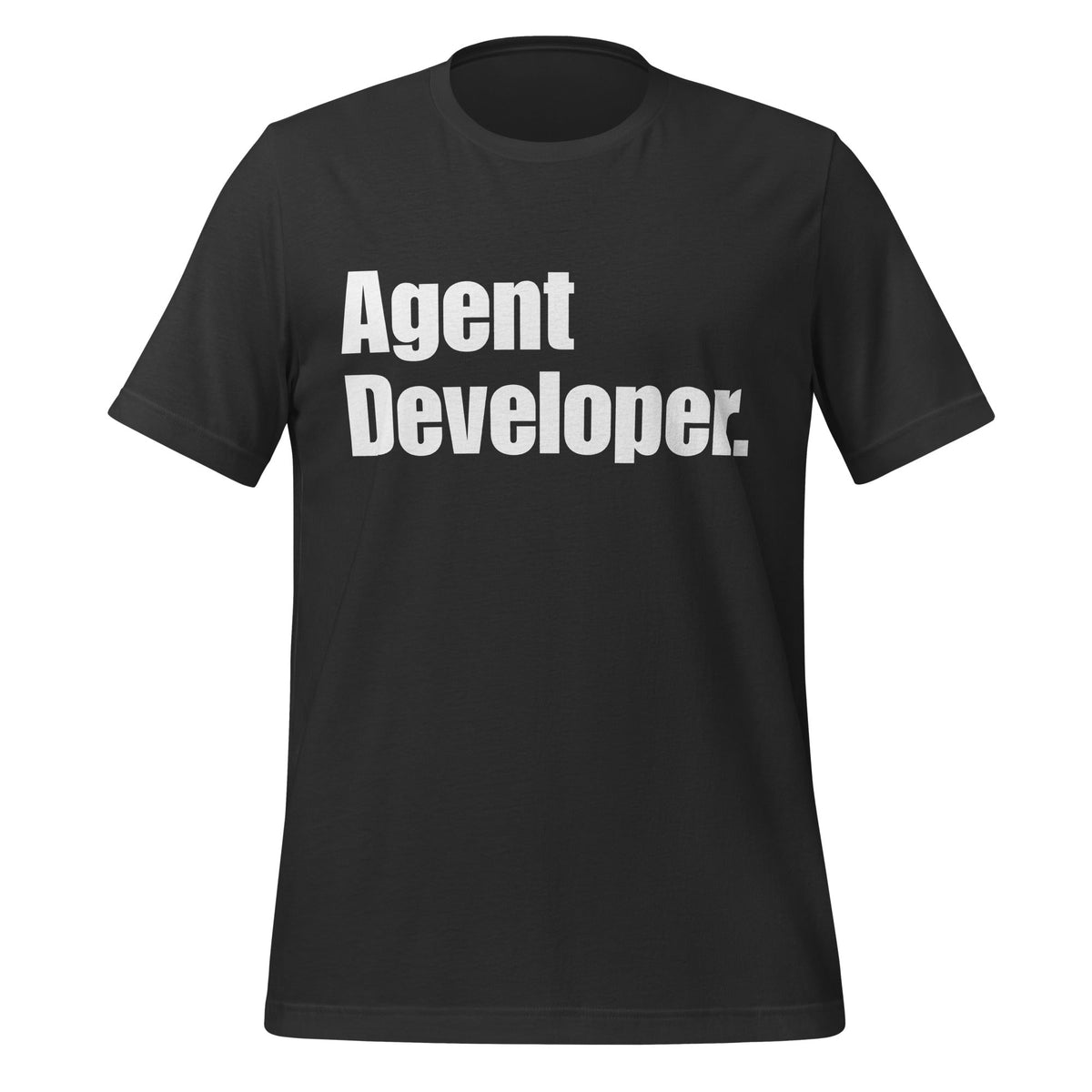 Image of the Agent Developer. T-Shirt (unisex) Dark Grey / XS.