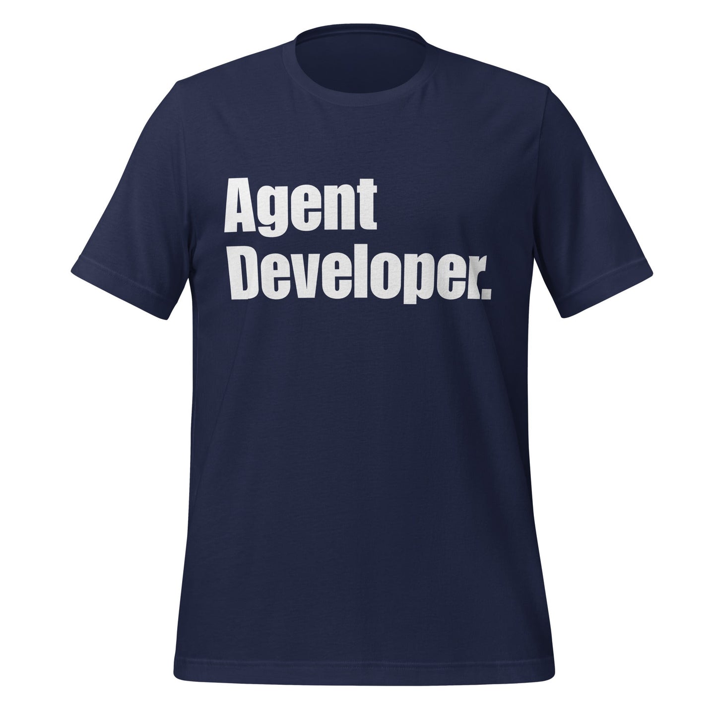 Image of the Agent Developer. T-Shirt (unisex) Navy / XS.