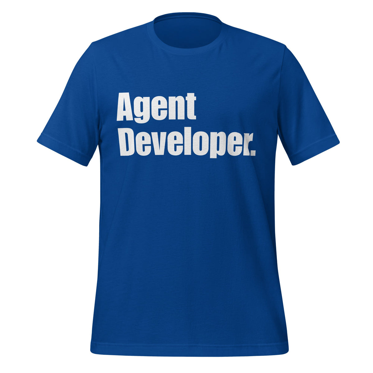 Image of the Agent Developer. T-Shirt (unisex) True Royal / S.