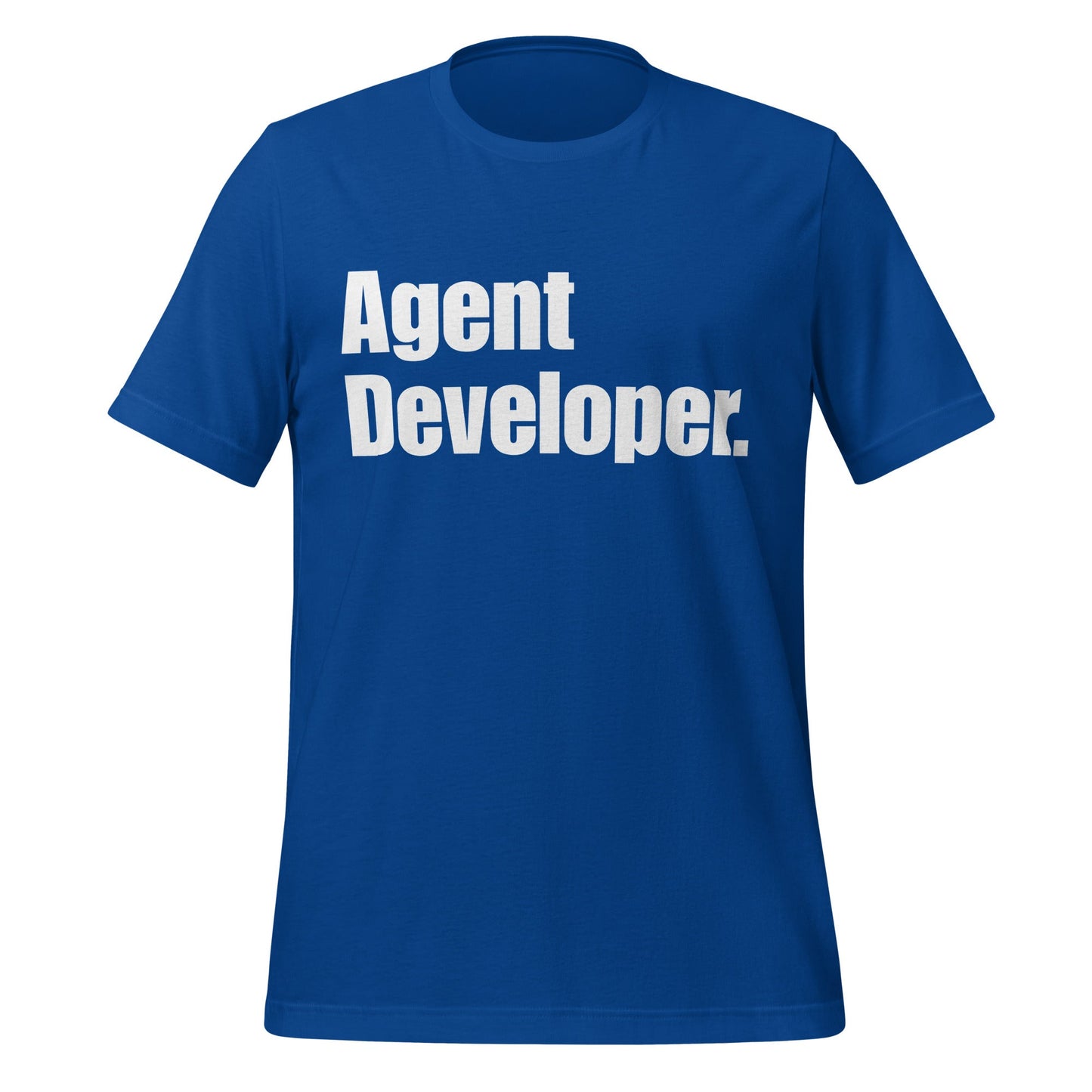 Image of the Agent Developer. T-Shirt (unisex) True Royal / S.